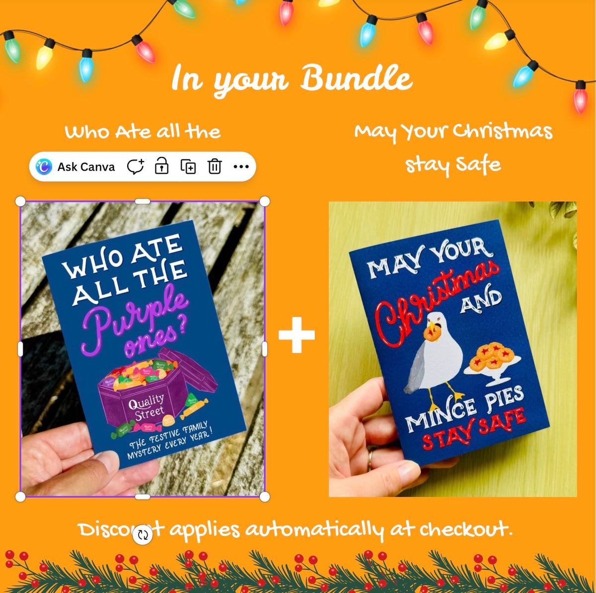 Funny Christmas 2-Card Set – Save 10%