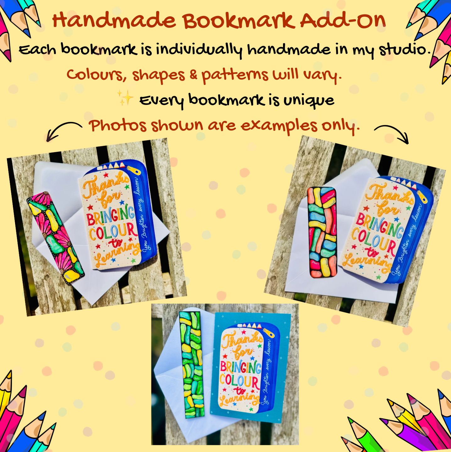 Pencil Case Shaped Card – Thanks for Bringing Colour to Learning | Unique Teacher Gift