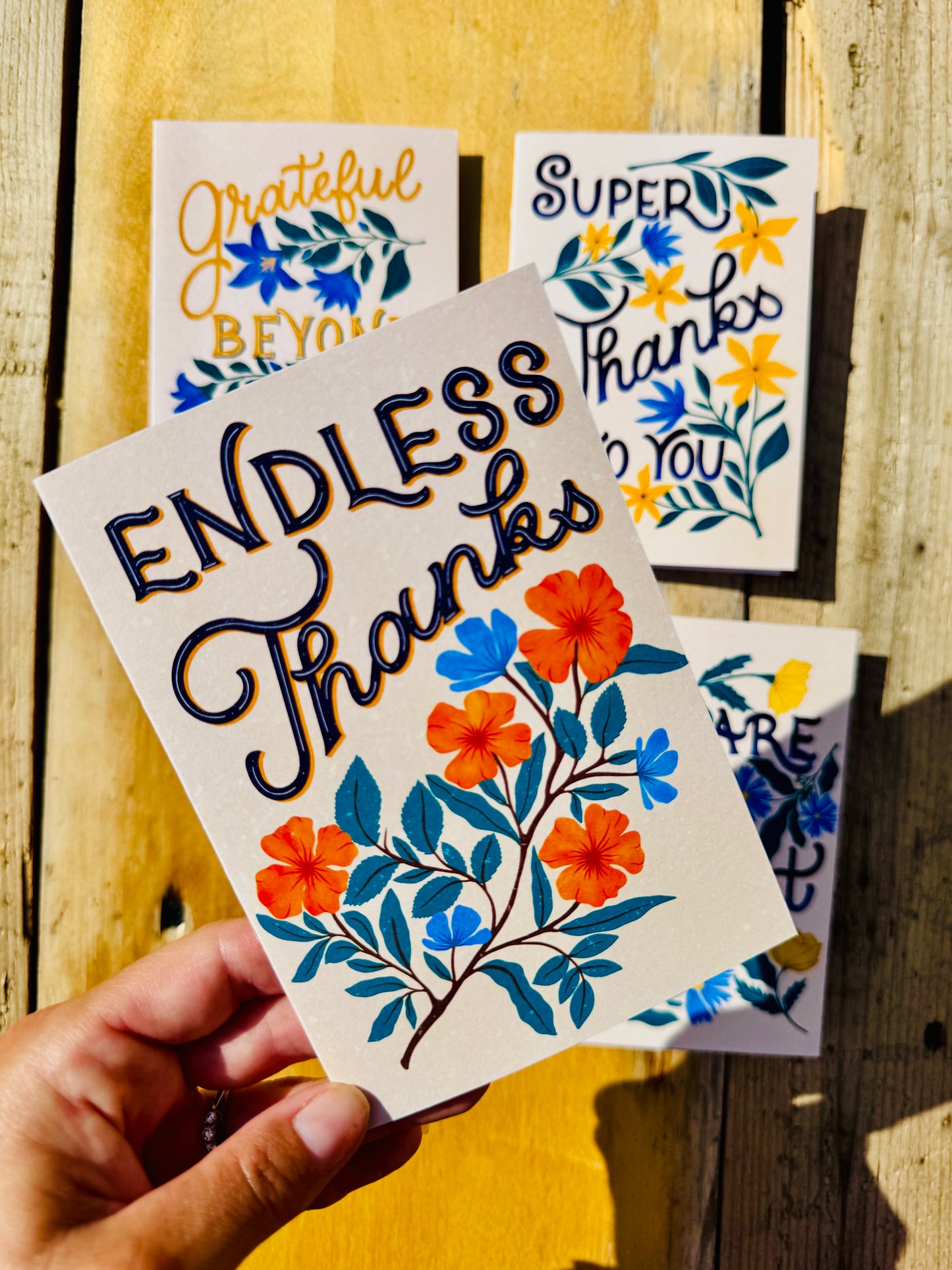 Thank You Cards Bundle – Set of 4