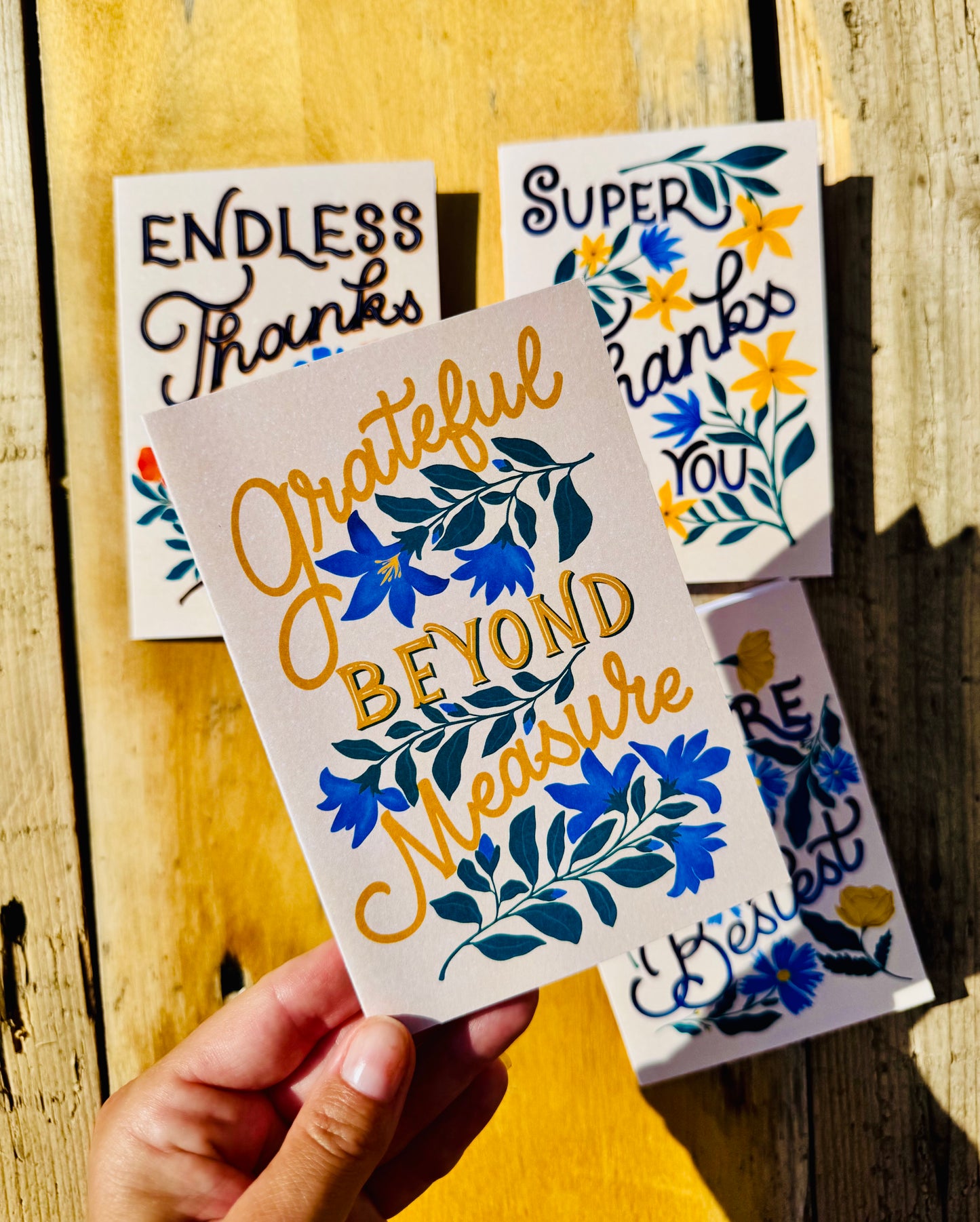 Thank You Cards Bundle – Set of 4