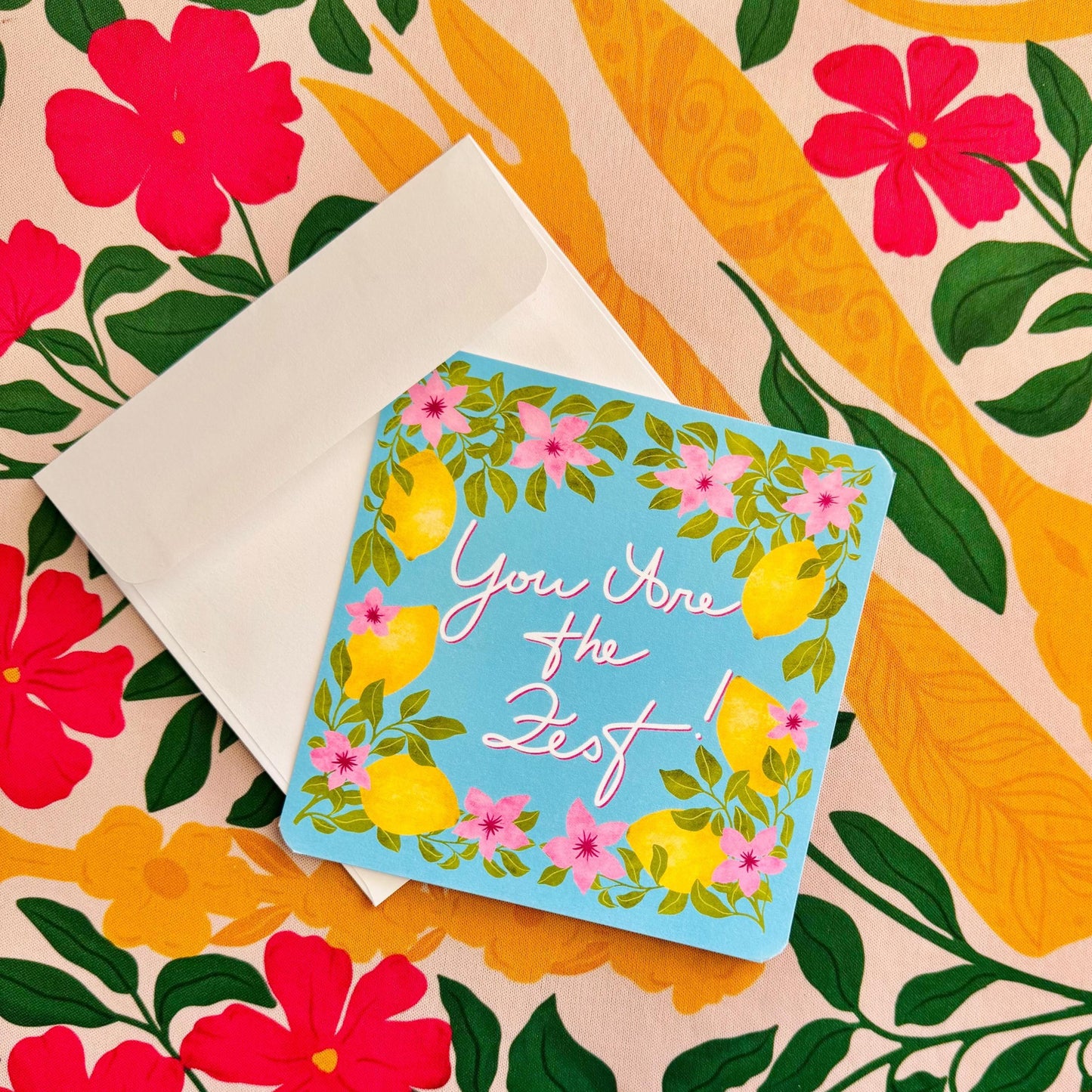 Zesty Lemon Thank You Cards – ‘You Are the Zest’ Greeting Gift for Him Her, or Friend