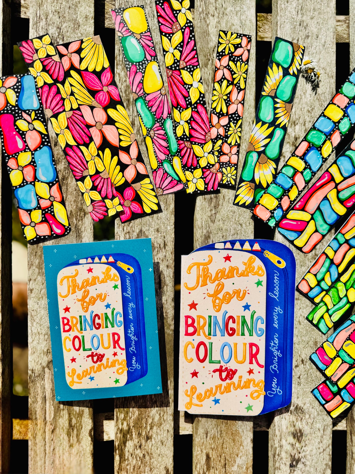 Pencil Case Shaped Card – Thanks for Bringing Colour to Learning | Unique Teacher Gift