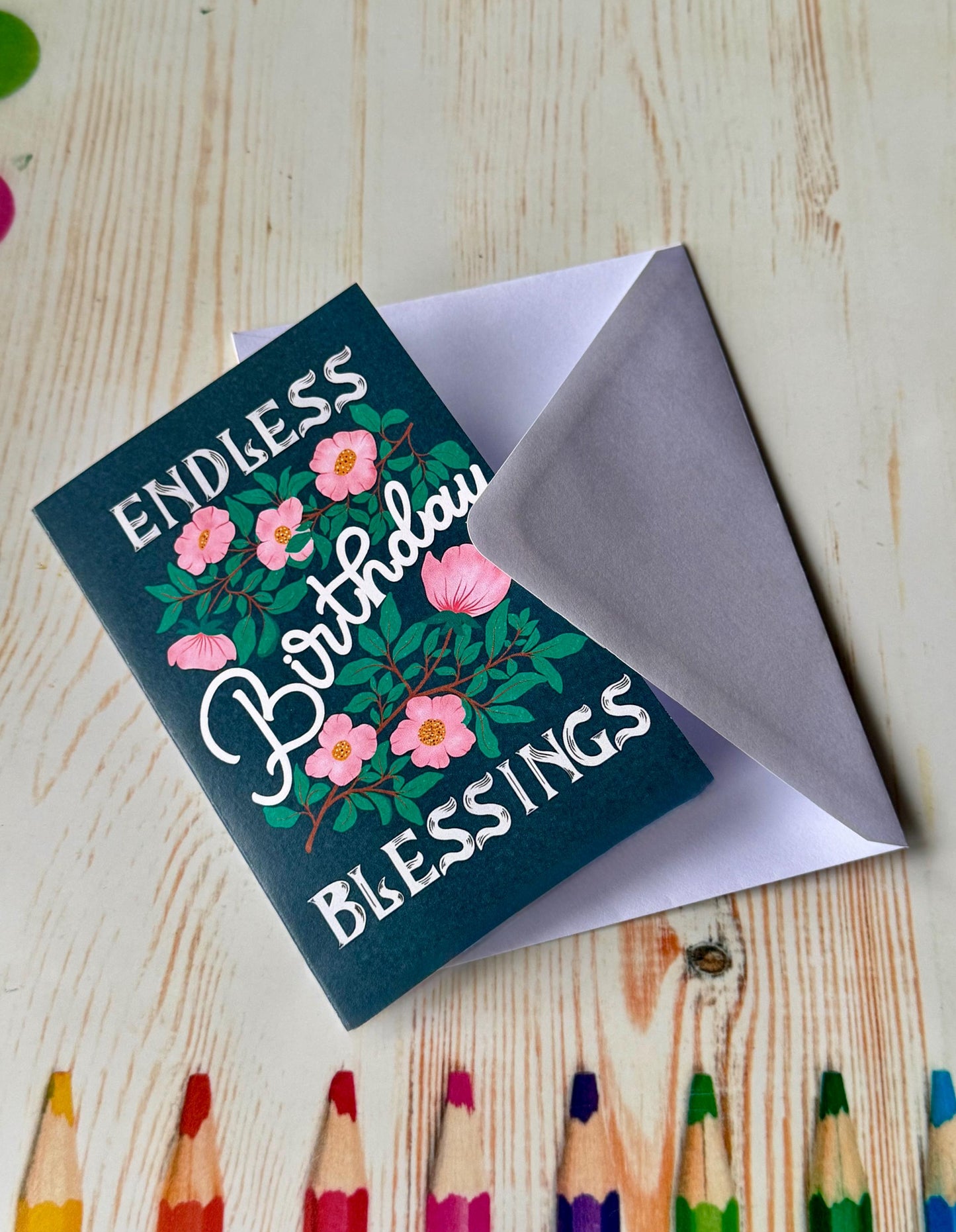 Personalized Floral Birthday Card – Handmade Greeting Gift Unique Birthday Card for Him/Her Wife Mom Dad Husband Daughter Son