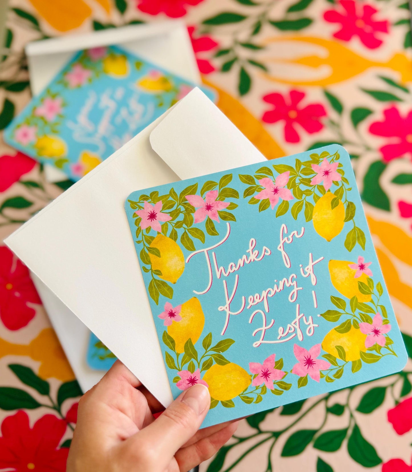 Zesty Lemon Thank You Cards – ‘You Are the Zest’ Greeting Gift for Him Her, or Friend