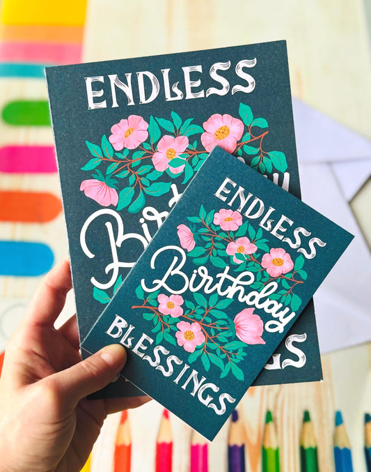 Personalized Floral Birthday Card – Handmade Greeting Gift Unique Birthday Card for Him/Her Wife Mom Dad Husband Daughter Son